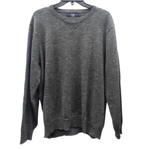 J Crew  Cotton Crew Neck Sweater Sweatshirt Gray Men's Large
